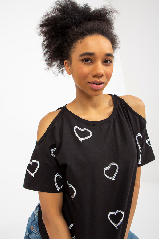 Juoda moteriška palaidinė trumpomis... Juoda moteriška palaidinė trumpomis...