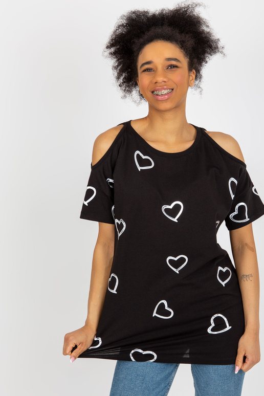 Juoda moteriška palaidinė trumpomis... Juoda moteriška palaidinė trumpomis...