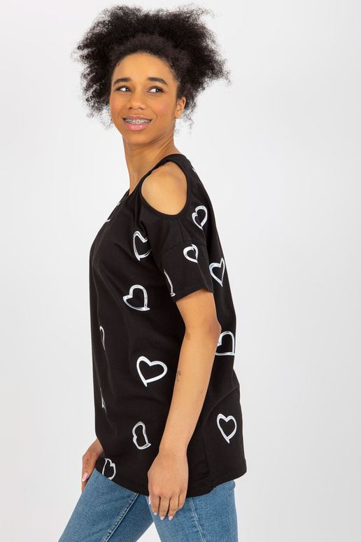 Juoda moteriška palaidinė trumpomis... Juoda moteriška palaidinė trumpomis...