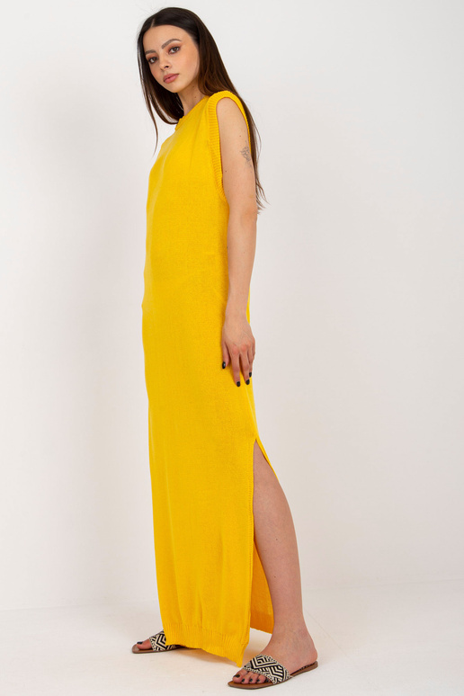 Suknelė-BA-SK-9002.12-tamsiai geltona