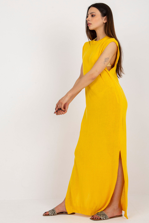 Suknelė-BA-SK-9002.12-tamsiai geltona