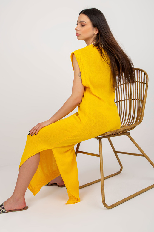 Suknelė-BA-SK-9002.12-tamsiai geltona