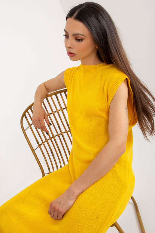 Suknelė-BA-SK-9002.12-tamsiai geltona