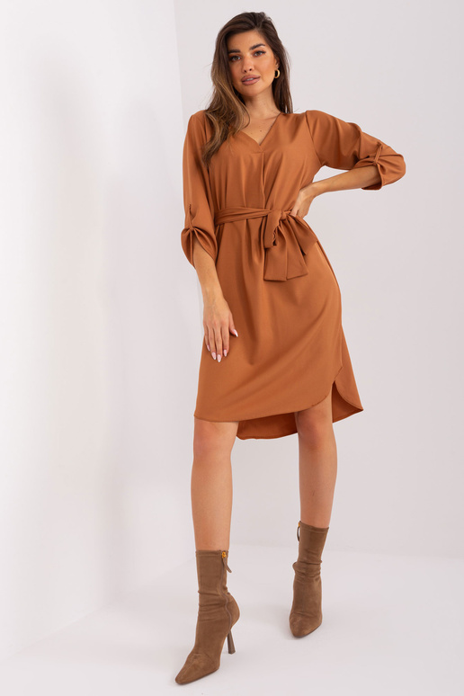 Suknelė-WN-SK-668.77-šviesiai ruda