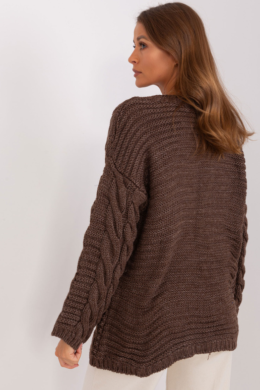 Megztinis-BA-SW-8047.92P-tamsiai rudas