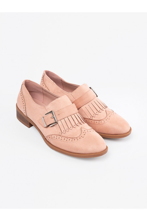 rožinės spalvos iš zomšos mokasinai 