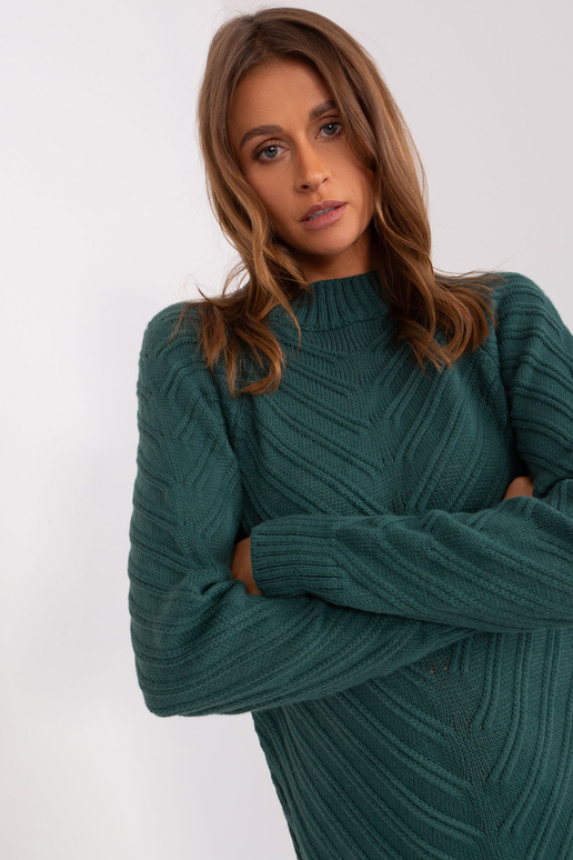 Megztinis-BA-SW-8013.14P-tamsiai žalias