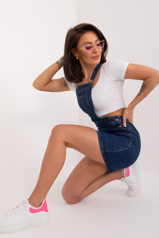 Suknelė-LK-SK-507539.33X-tamsiai mėlyna