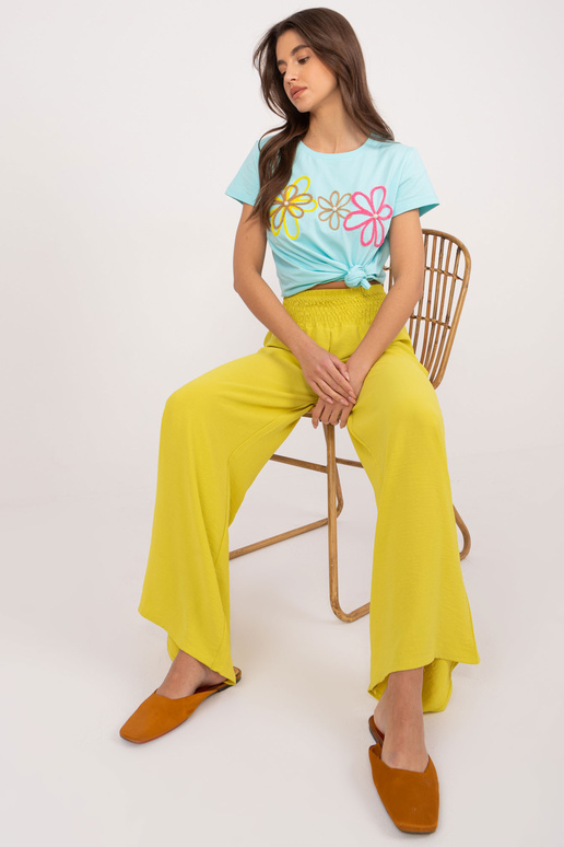 Kelnės-DHJ-SP-8390.70-tamsiai geltonos