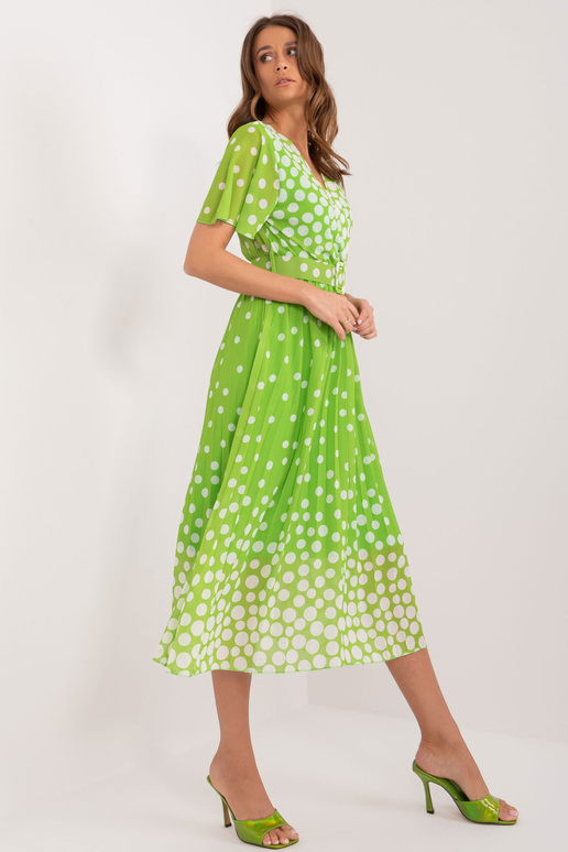 Suknelė-DHJ-SK-11331-6,39-šviesiai žalia