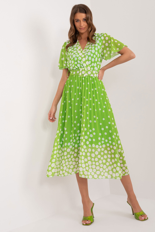 Suknelė-DHJ-SK-11331-6,39-šviesiai žalia