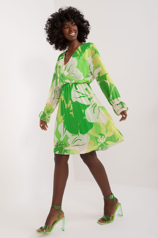 Suknelė-DHJ-SK-17116.27-šviesiai žalia