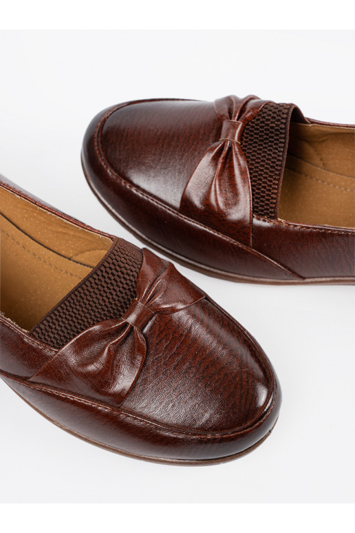 rudos spalvos  pusbačiai su bantuku