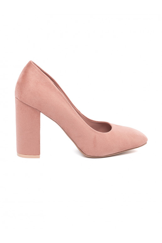 zomšiniai bateliai su kulniukais