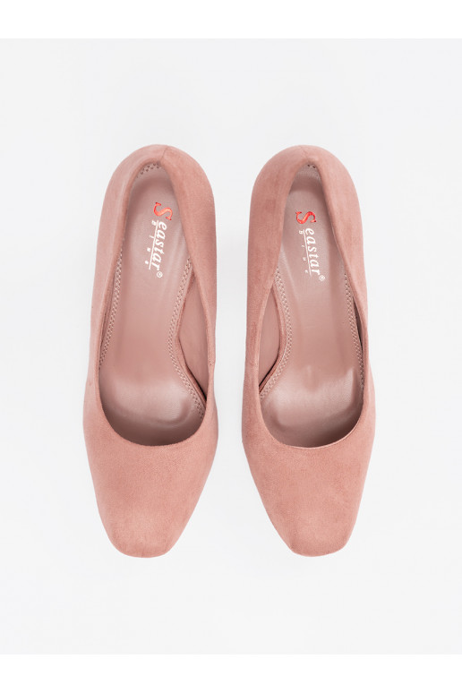 zomšiniai bateliai su kulniukais