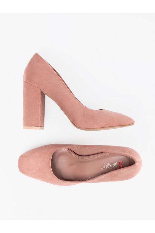 zomšiniai bateliai su kulniukais