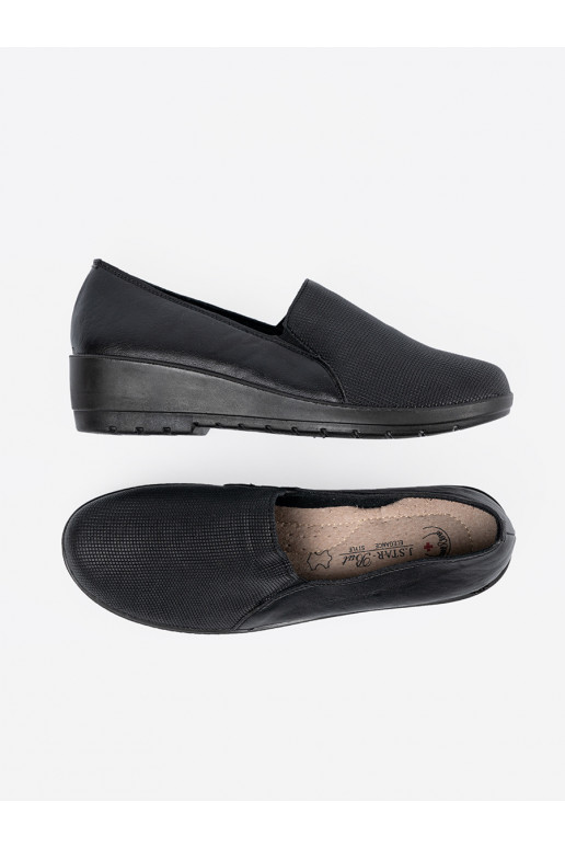 pusbačiai juodos spalvos su platforma  pusbačiai juodos spalvos su platforma