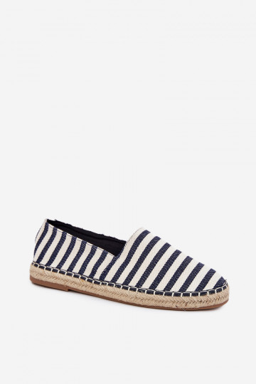 espadrilės Z  su dryžiais tamsiai mėlynos spalvos Kerenz