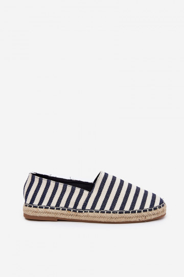 espadrilės Z  su dryžiais tamsiai mėlynos spalvos Kerenz 2