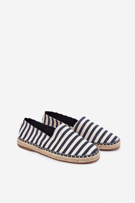 espadrilės Z  su dryžiais tamsiai mėlynos spalvos Kerenz  espadrilės Z  su dryžiais tamsiai mėlynos spalvos Kerenz