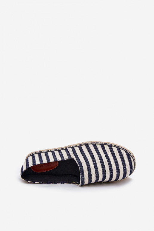 espadrilės Z  su dryžiais tamsiai mėlynos spalvos Kerenz  espadrilės Z  su dryžiais tamsiai mėlynos spalvos Kerenz