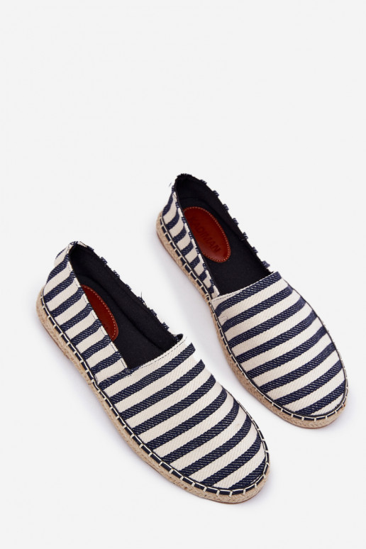 espadrilės Z  su dryžiais tamsiai mėlynos spalvos Kerenz  espadrilės Z  su dryžiais tamsiai mėlynos spalvos Kerenz