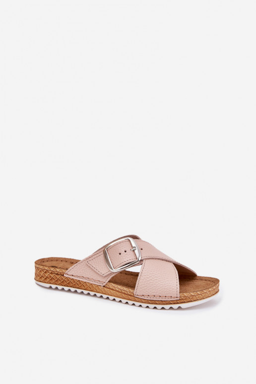 Šlepetės  su sagtimis Inblu VO0004GU rožinės spalvos