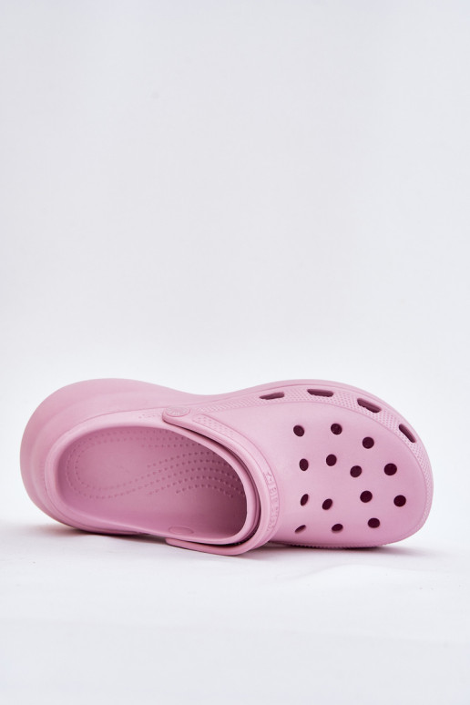  Moteriškos šlepetės su madingais masyviais padais Big Star RR274A120 rožinės spalvos