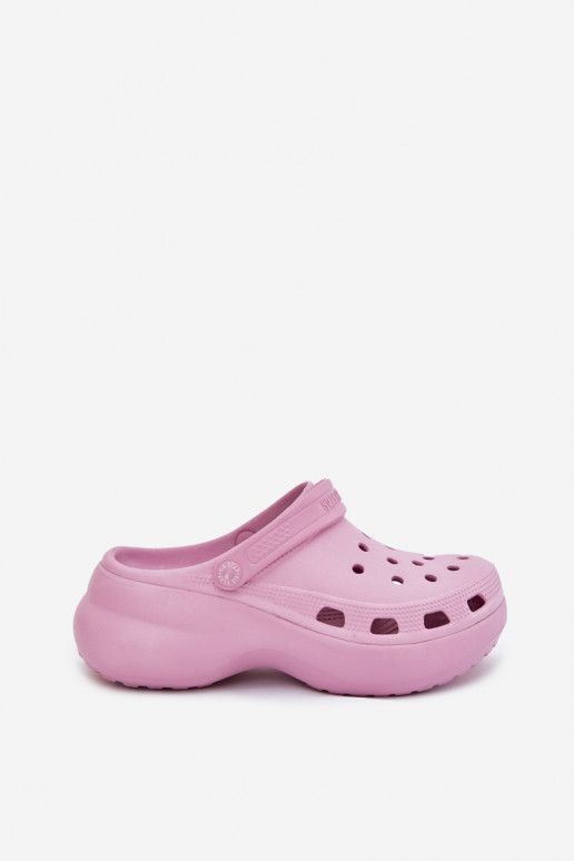  Moteriškos šlepetės su madingais masyviais padais Big Star RR274A120 rožinės spalvos