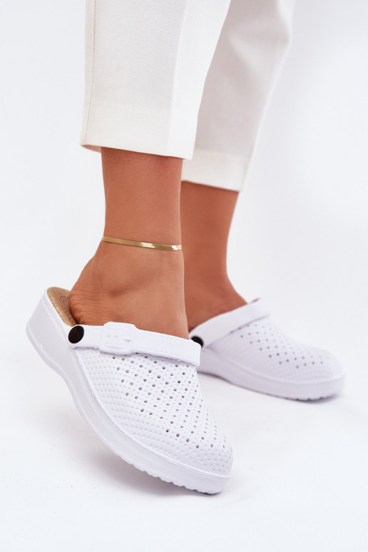  Šlepetės   baltos spalvos Faylina