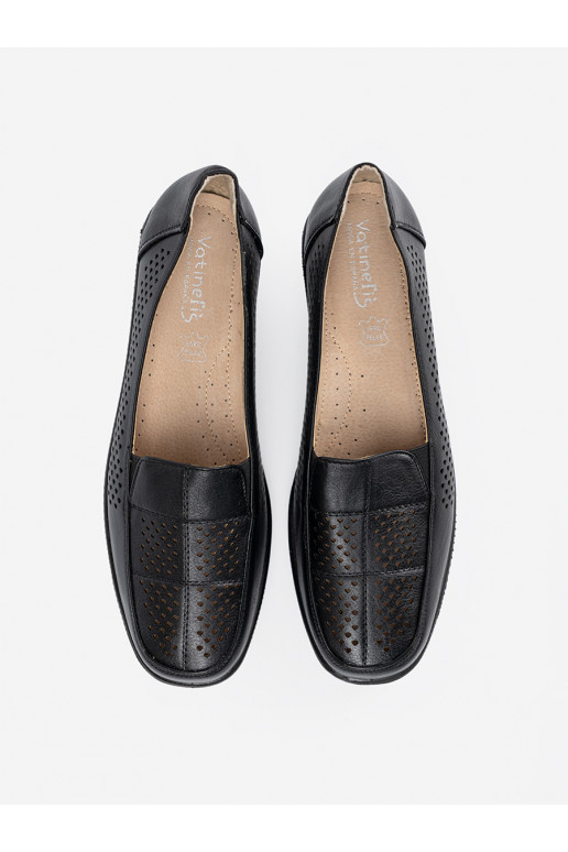 Juodos spalvos  moteriški pusbačiai