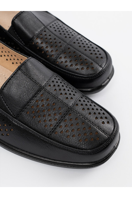 Juodos spalvos  moteriški pusbačiai