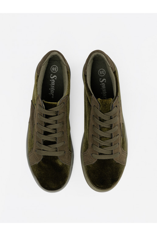 chaki spalvos Moteriški batai  chaki spalvos Moteriški batai