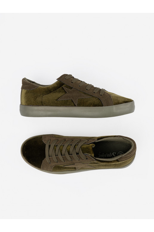 chaki spalvos Moteriški batai  chaki spalvos Moteriški batai