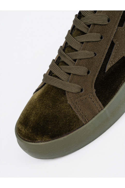 chaki spalvos Moteriški batai  chaki spalvos Moteriški batai