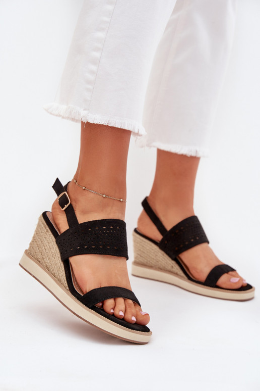 Moteriškos basutės su aužūro elementais   Juodos spalvos Zolira