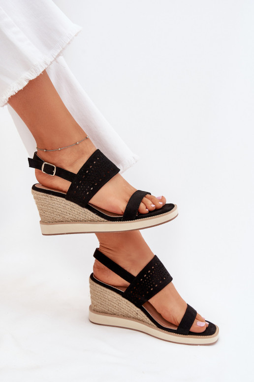 Moteriškos basutės su aužūro elementais   Juodos spalvos Zolira