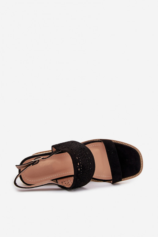 Moteriškos basutės su aužūro elementais   Juodos spalvos Zolira