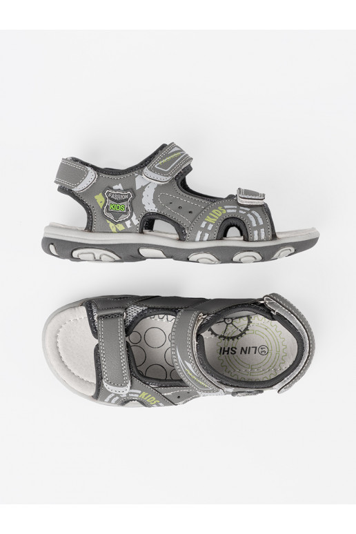berniukų sandalai  pilkos spalvos