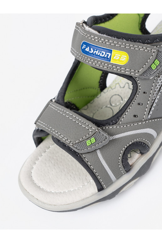 pilkos spalvos sandalai 