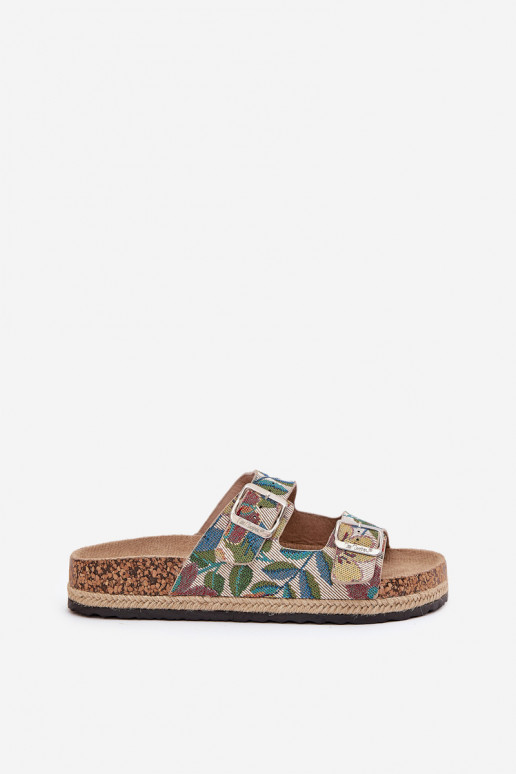  Moteriškos šlepetės su platforma su sagtimis Lee Cooper LCW-25-35-3480L įvairių spalvų