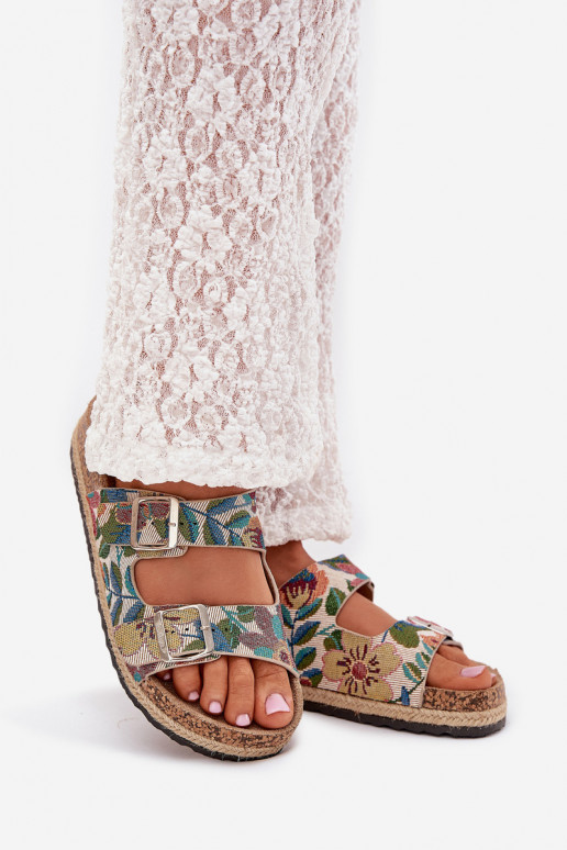  Moteriškos šlepetės su platforma su sagtimis Lee Cooper LCW-25-35-3480L įvairių spalvų