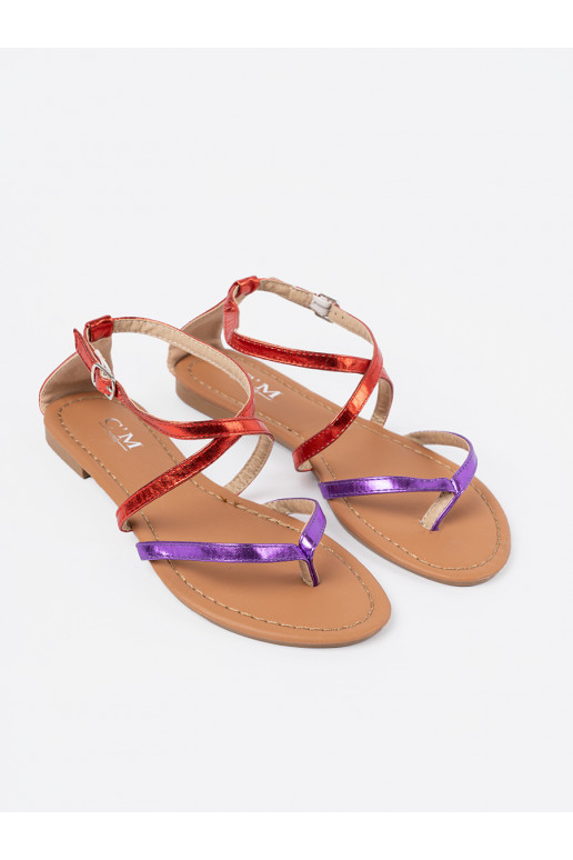 lygiapadžiai sandalai z  mi paseczkami