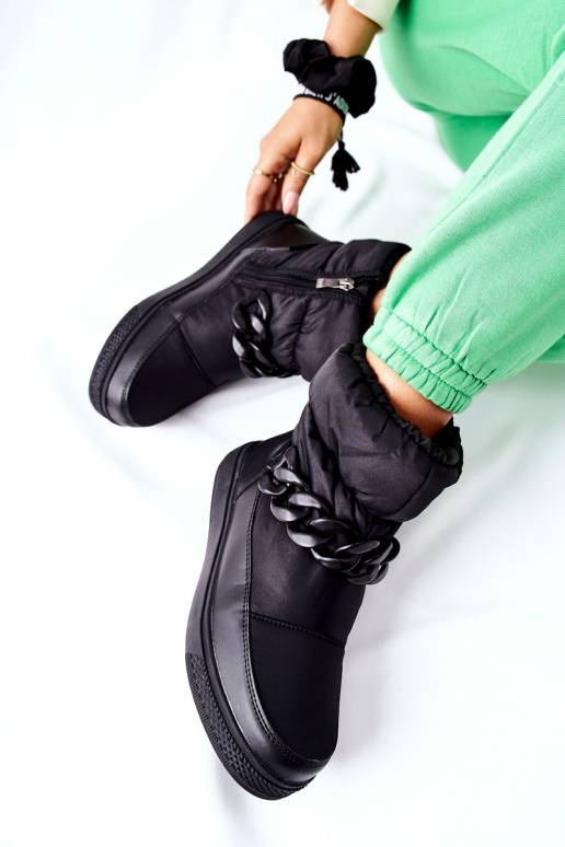 Šilti sniego batai juodos spalvos...