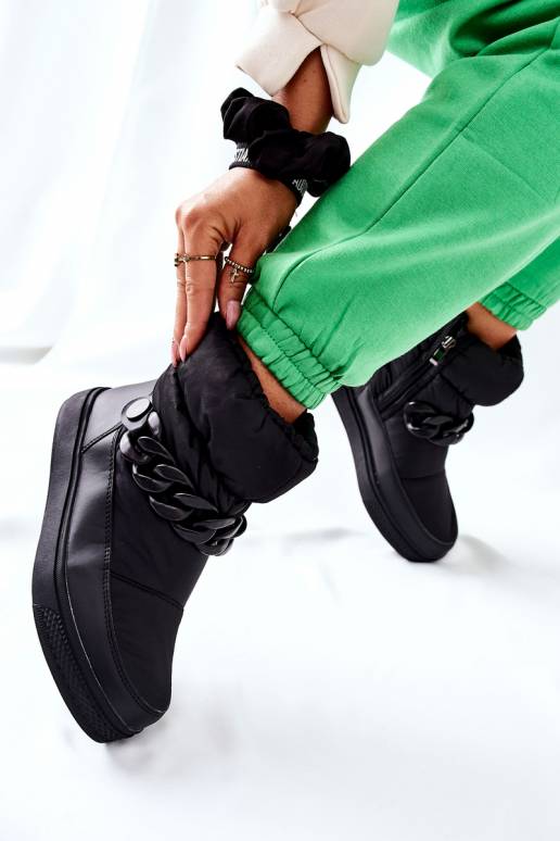 Šilti sniego batai juodos spalvos...