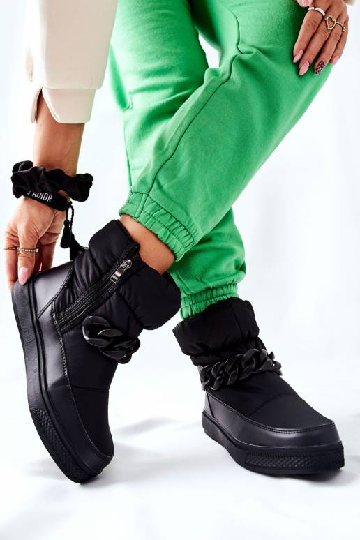 Šilti sniego batai juodos spalvos...