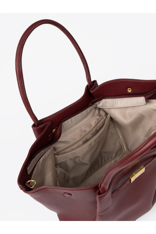 bordowa shopperka   bordowa shopperka