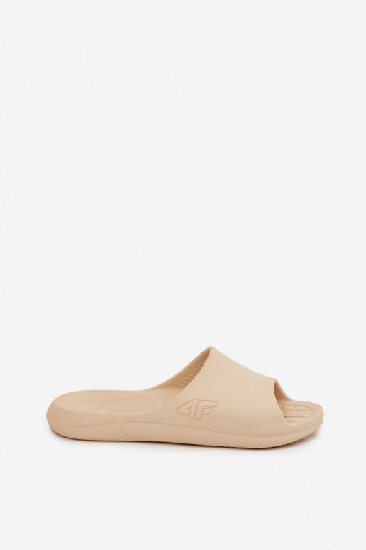 Moteriškos šlepetės 4F 4FMM00FFLIF093A-83S smėlio spalvos