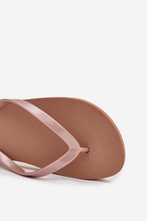   Šlepetės 4FMM00FFLIF018-82S rudos spalvos