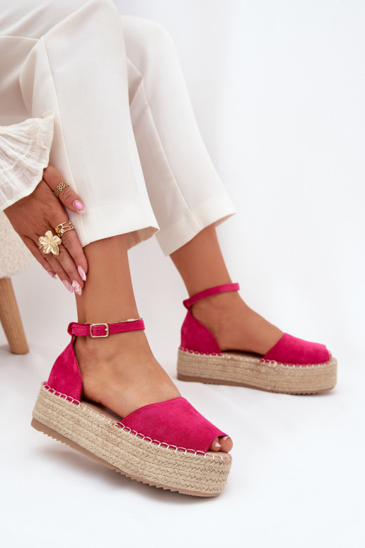 basutės Espadrilės su platforma  rožinės spalvos Selise basutės Espadrilės su platforma  rožinės spalvos Selise